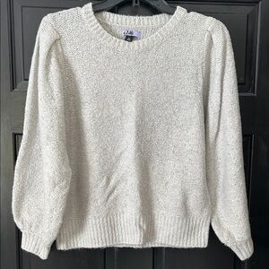 Light Heather Scoopneck Knit Sweater